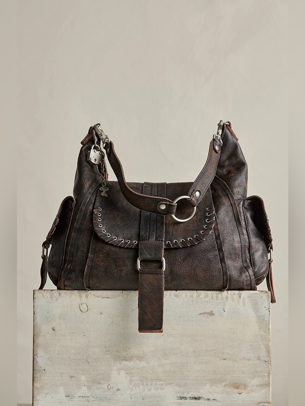 Free People We The Free Leigh Distressed Tote